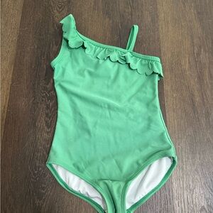 Green One-Shoulder Swimsuit